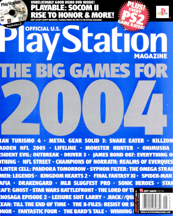Official U.S. PlayStation Magazine Issue 076 (January 2004) cover